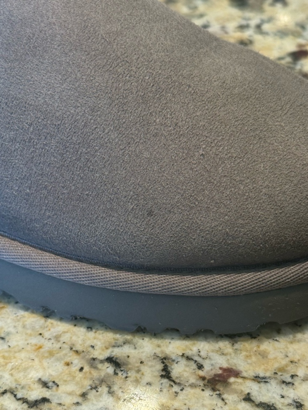 Ugg Grey Classic Ultra Mini Boots Size 7 - Picture 6 of 9